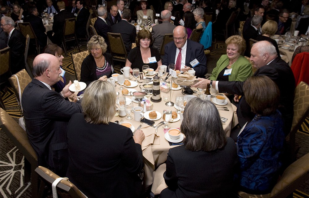 Table 1 featured Bob Simpson (Bellwether Class of 2012) and his colleagues from LeeSar and Cooperative Services of Florida who came to honor him