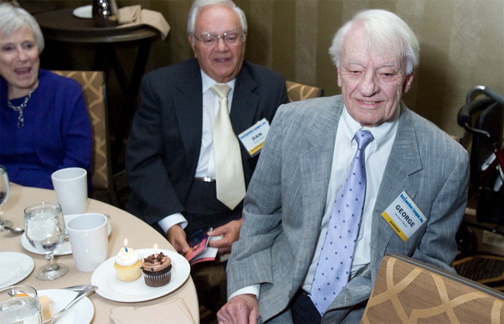 The audience then learned George Hansen celebrated his birthday on the same night as being inducted into the supply chain leaders’ hall of fame