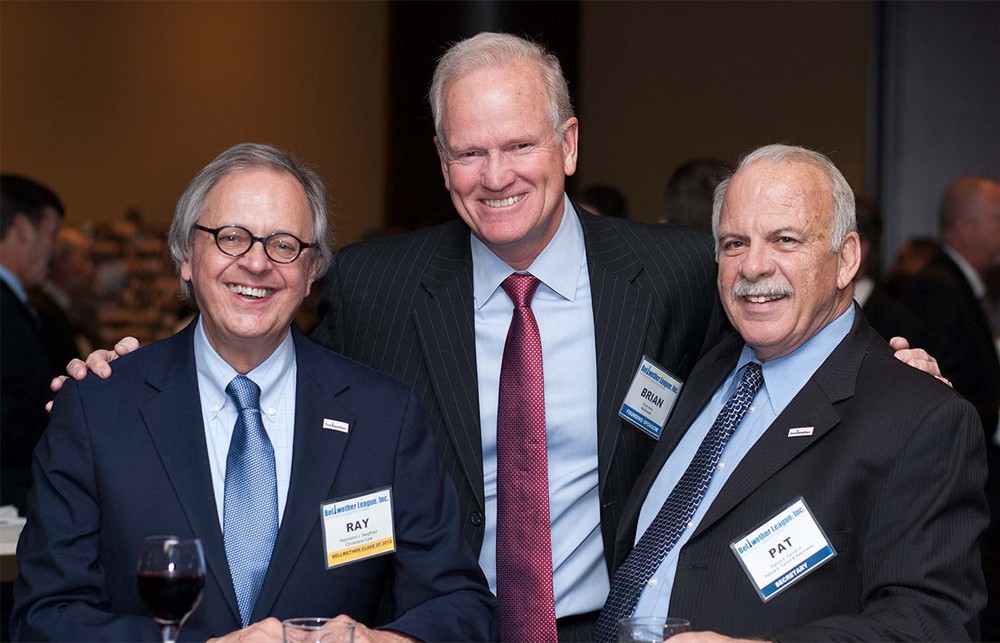 Ray Seigfried (Bellwether Class of 2012), Founding Sponsor MedAssets’ Brian Kelly and Bellwether League Inc. Secretary Pat Carroll.