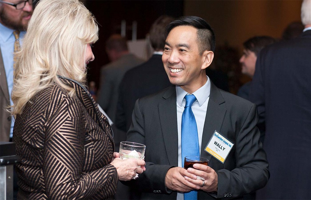Gold Sponsor GHX’s Wally Fong (right) with Founding Sponsor Halyard Health’s Susan Meyer (left).