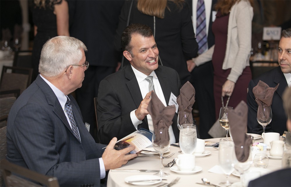 Premier’s Wayne Russell (left) with THR’s Shaun Clinton.