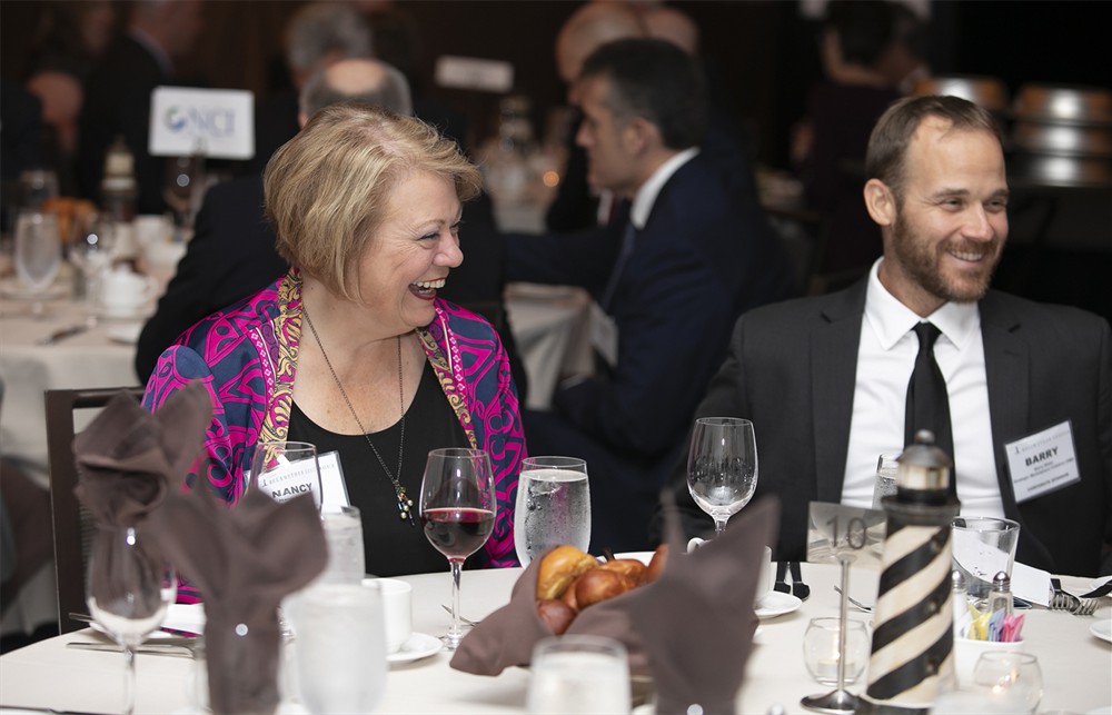 TECSYS’ Nancy Pakieser and SMI’s Barry Blake.