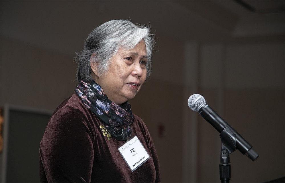 Fe Carroll remembers her husband’s dedication to Bellwether League.