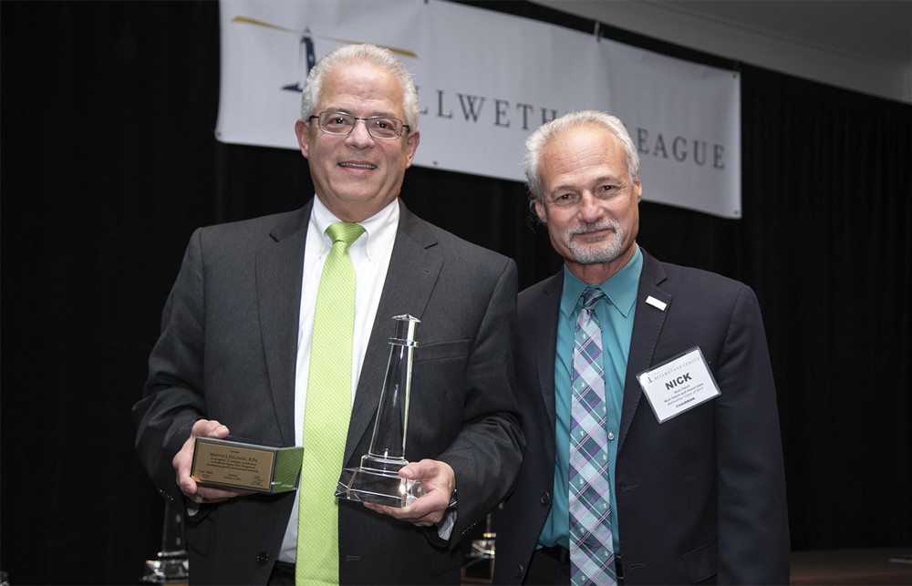 Nick Gaich with Marvin Feldman, R.Ph. (Bellwether Class of 2018).