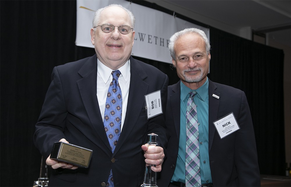 Nick Gaich with Robert T. Yokl (Bellwether Class of 2018).