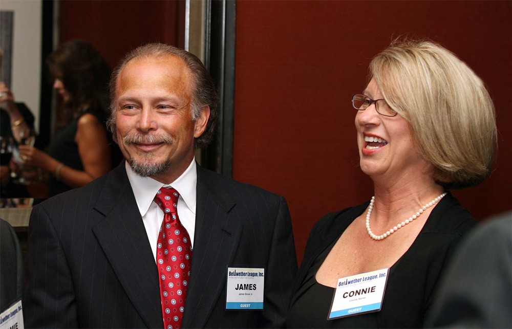 James E. Stover Jr. and Connie Stover, son and daughter-in-law of Bellwether Class of 2009 Inductee James E. Stover