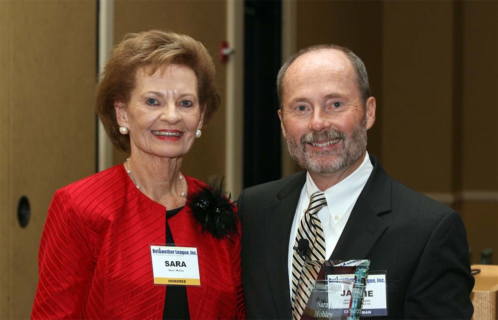 BLI Co-Founder and Chairman Jamie C. Kowalski with Bellwether Class of 2009 Inductee Sara I. Mobley