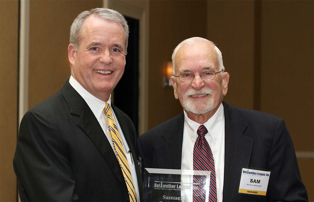 BLI Founding Board Member John B. Gaida with Bellwether Class of 2009 Inductee Samuel G. Raudenbush