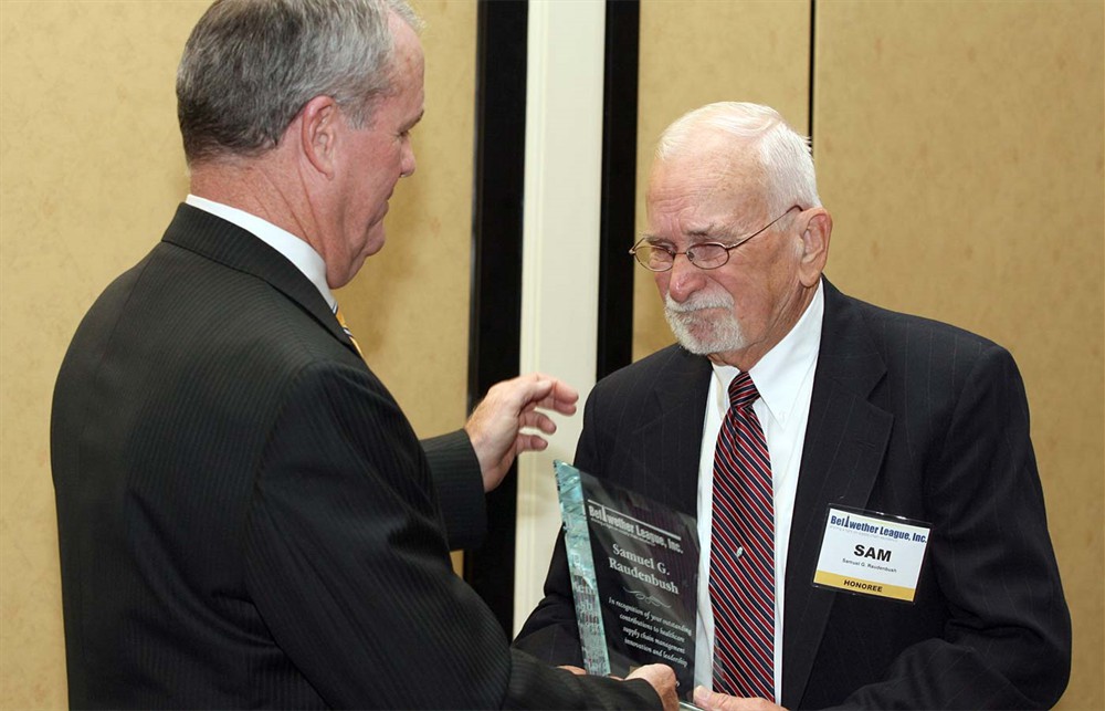 BLI Founding Board Member John B. Gaida with Bellwether Class of 2009 Inductee Samuel G. Raudenbush