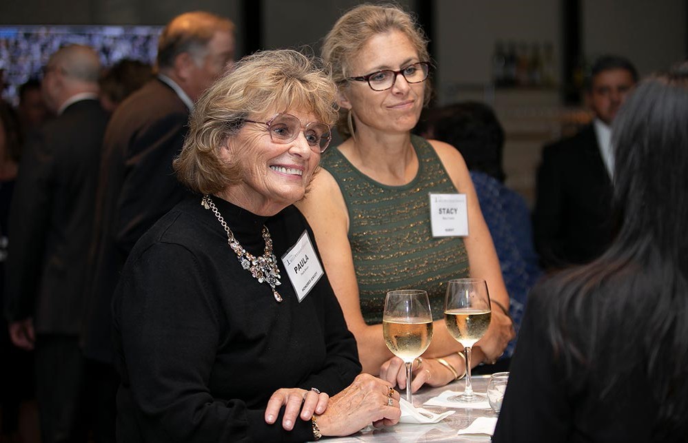 Paula Braun, daughter of Stan Costello (1916-1976) (Bellwether Class of 2019), and her daughter Stacy Tuszka.