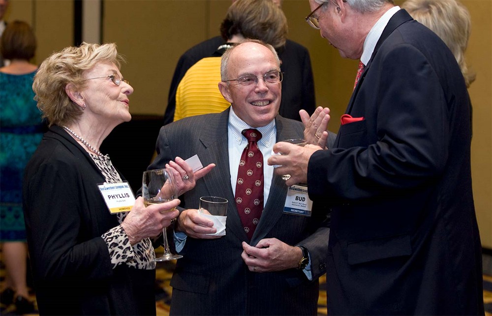 Phyllis Soth, Bud Bowen and Dale Overcash reflect on good memories.