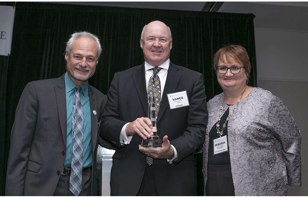 Nick Gaich with Vance Moore and Deborah Templeton, R.Ph.