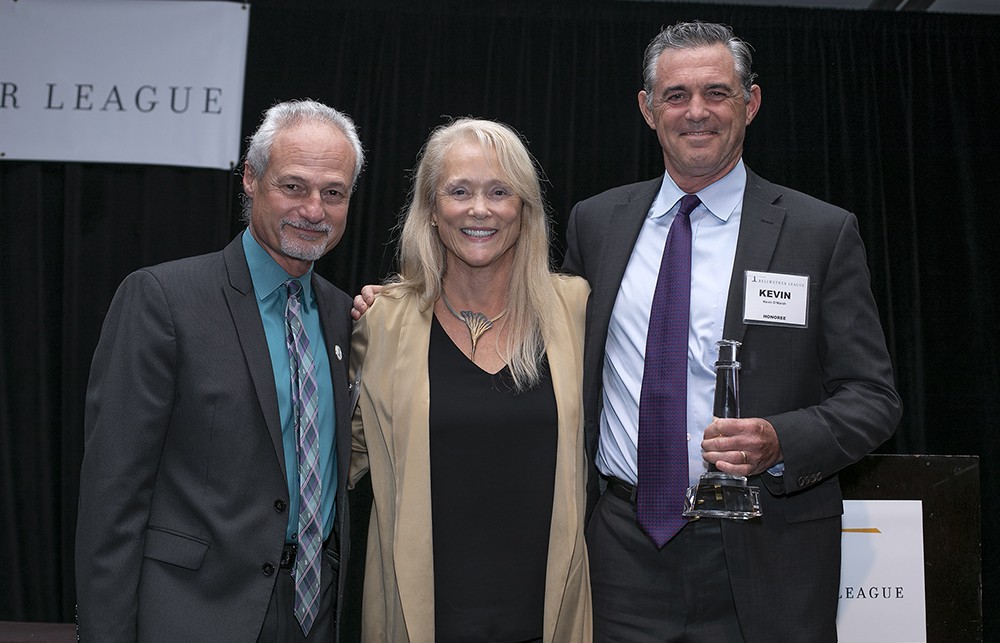 Nick Gaich and Karen Conway with Kevin O’Marah.