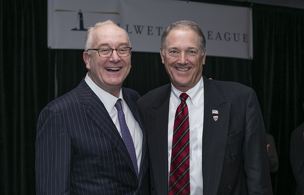 The Wetrich Group’s Jim Wetrich with Carl Meyer (Bellwether Class of 2019).