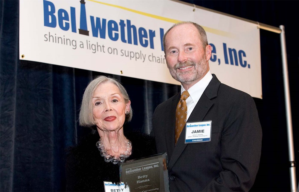 Bellwether Class of 2011 Inductee Betty Hanna with Jamie C. Kowalski.