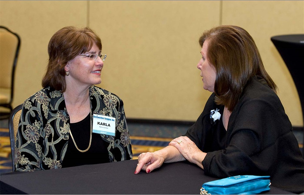 Karla Louviere and Marty Boergadine share some memories.