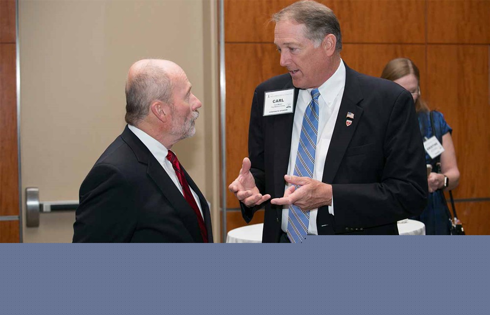 Bellwether League Co-Founder, Founding Chairman, Board Member and Bellwether Class of 2017 Honoree Jamie Kowalski with The Wetrich Group’s Carl Meyer.