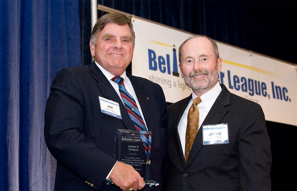 Chairman Jamie C. Kowalski with Founding Board Member James F. Dickow (2007-2011).