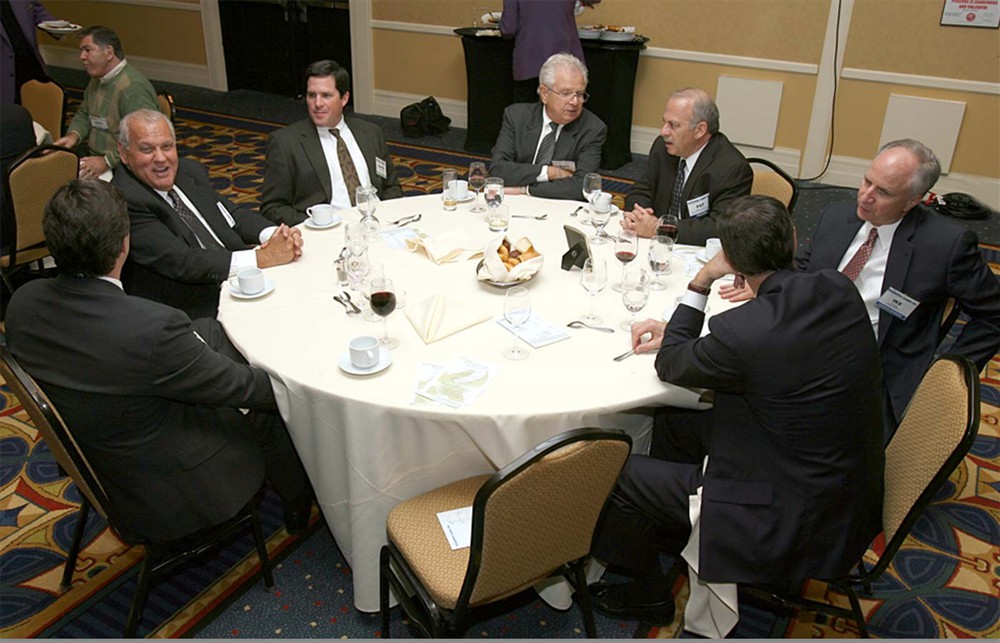 Bellwether League Honoree Class of 2008 Induction Dinner attendees enjoy some fellowship before the official ceremony begins